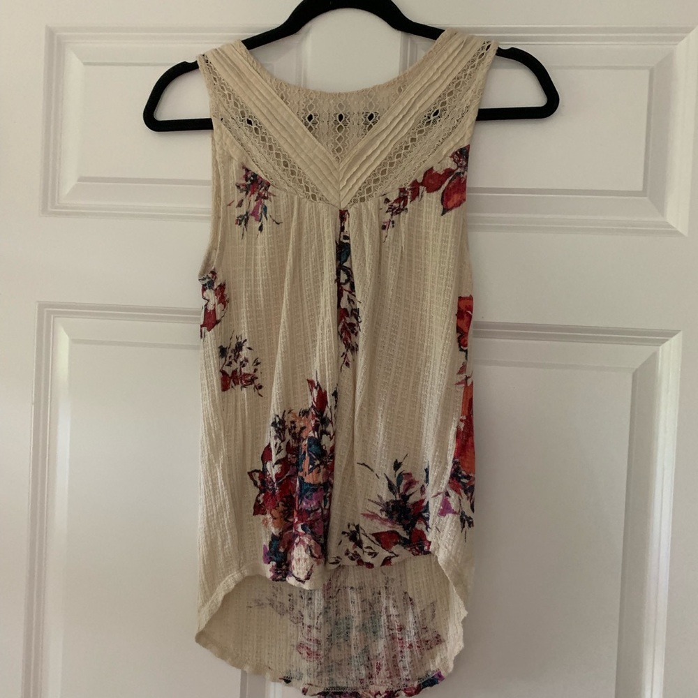 Lucky brand Lace Floral Tank Top